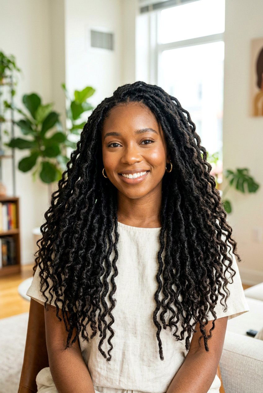 Braid Out Locs - 20 loc hairstyles for women - 20 loc hairstyles for women