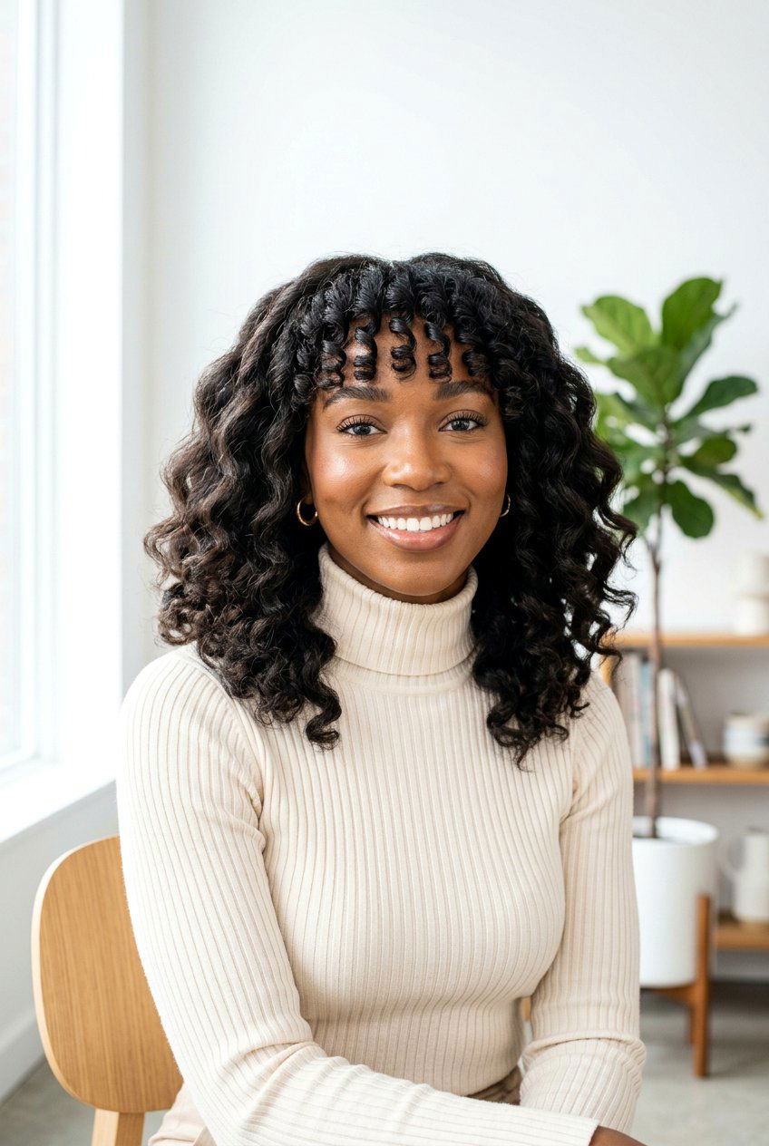 Braid Out With Bangs - 20 braid out on short natural hair - 20 braid out on short natural hair