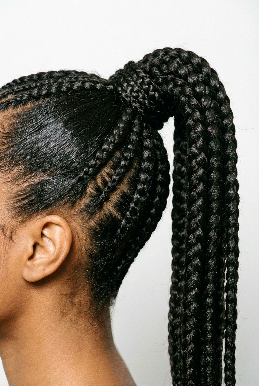 Braided Base High Ponytail - 20 high ponytail hairstyles - 20 high ponytail hairstyles