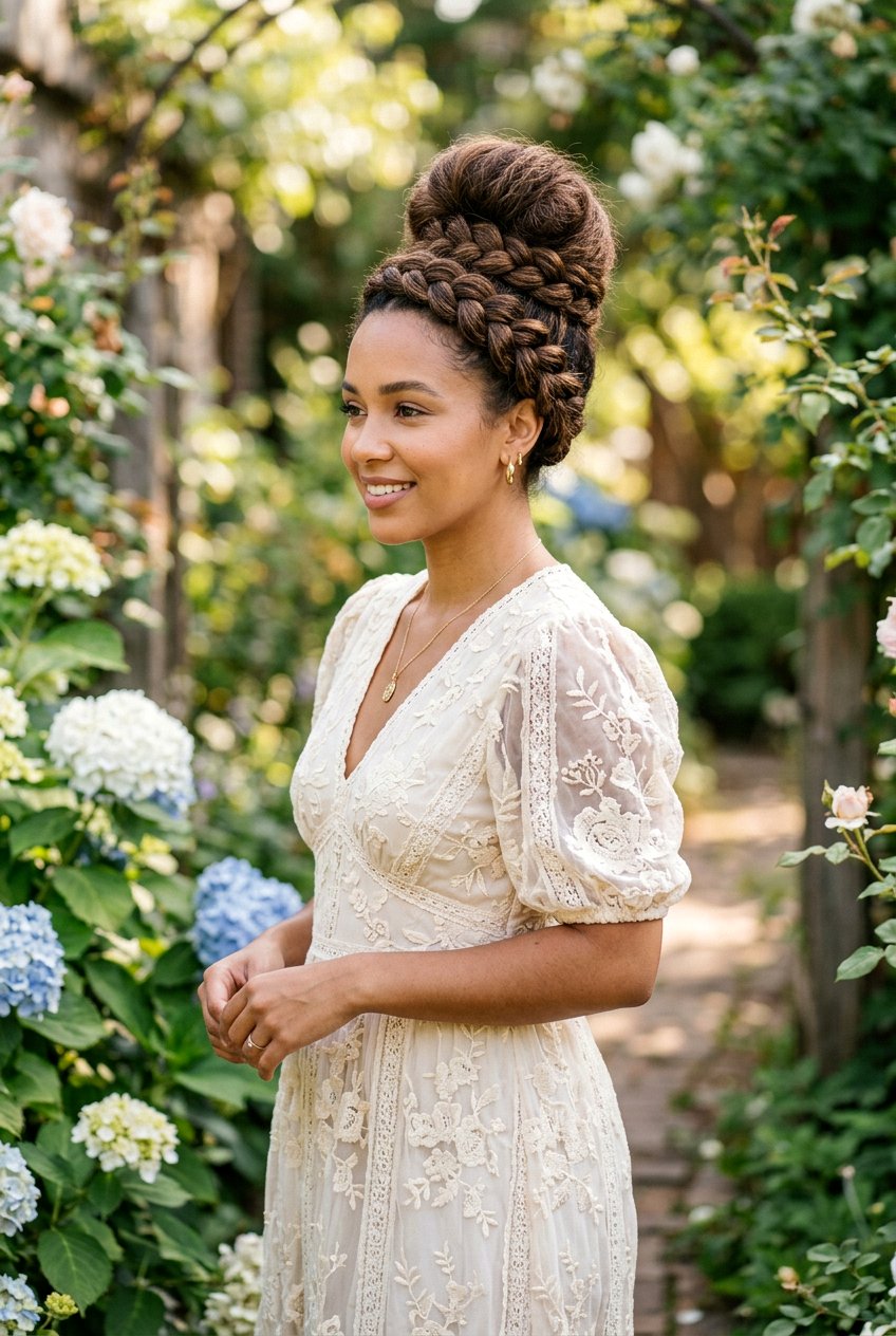 Braided Beehive Bun - 20 beehive bun hairstyle - 20 beehive bun hairstyle