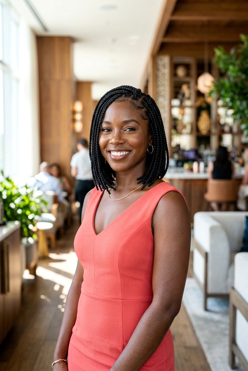 Braided Bob - 20 black women wedding guest braid styles - 20 black women wedding guest braid styles