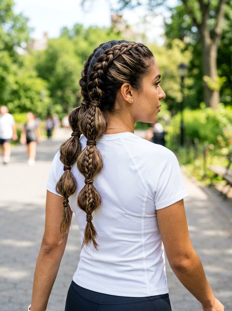 Braided Bubble Braid Combo - 20 volleyball hairstyle with bubble braid - 20 volleyball hairstyle with bubble braid