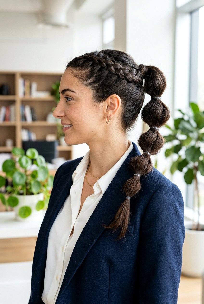 Braided Bubble Ponytail - 20 bubble ponytail for wedding guest - 20 bubble ponytail for wedding guest