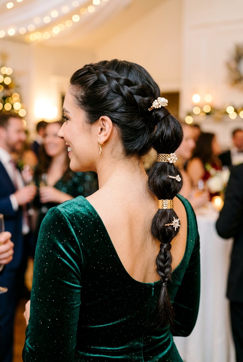 Braided Bubble Ponytail With Hair Accessories - 20 braided bubble ponytail - 20 braided bubble ponytail