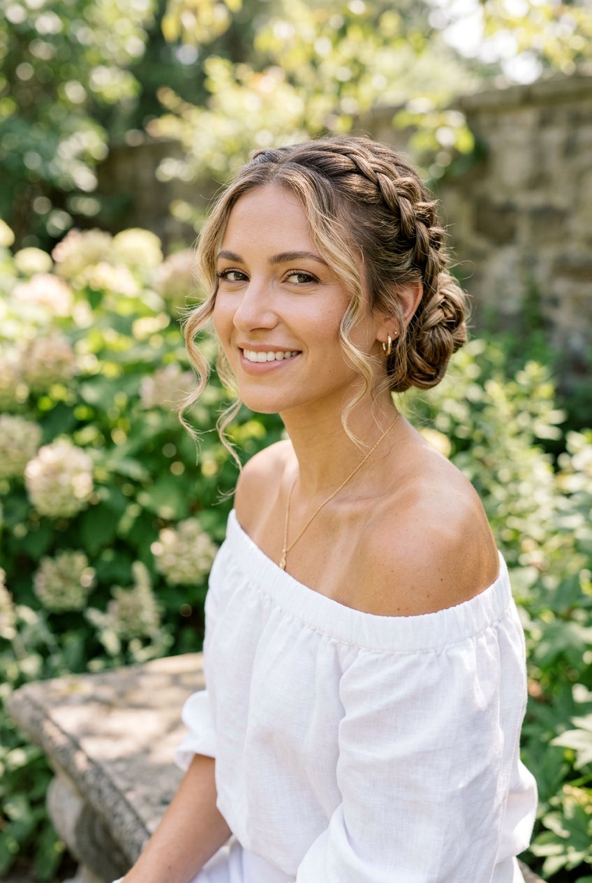 Braided Bun With Face Framing Pieces - 20 festive braid bun hairstyle - 20 festive braid bun hairstyle