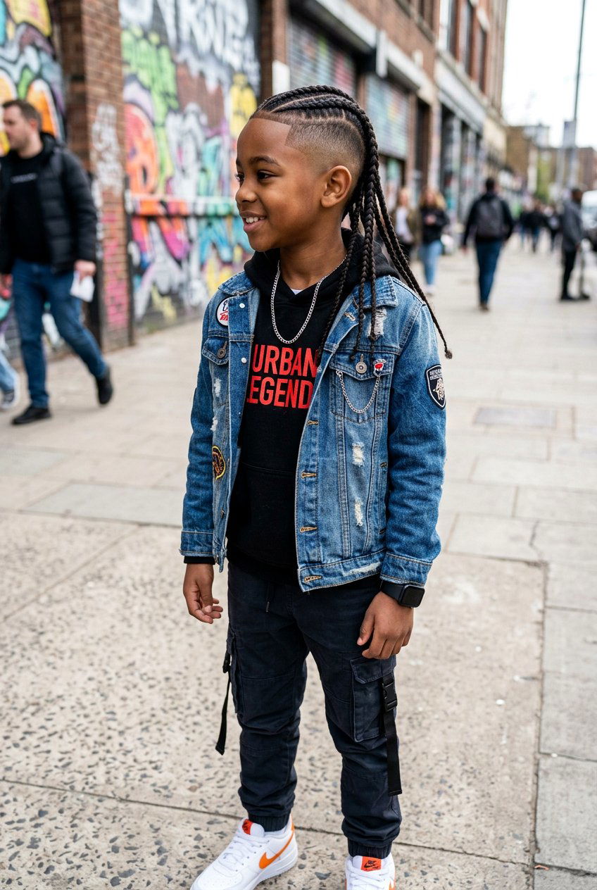 Braided Burst Fade Mullet - 20 burst fade mullet for boys - 20 burst fade mullet for boys