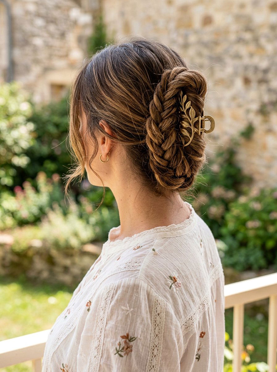 Braided Claw Clip Twist - 20 sleek claw clip twist hairstyle - 20 sleek claw clip twist hairstyle