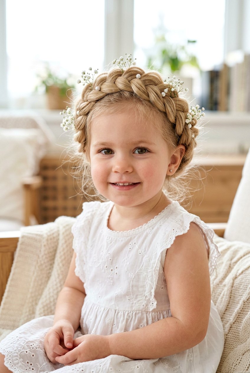 Braided Crown - 20 toddler girl hairstyles - 20 toddler girl hairstyles