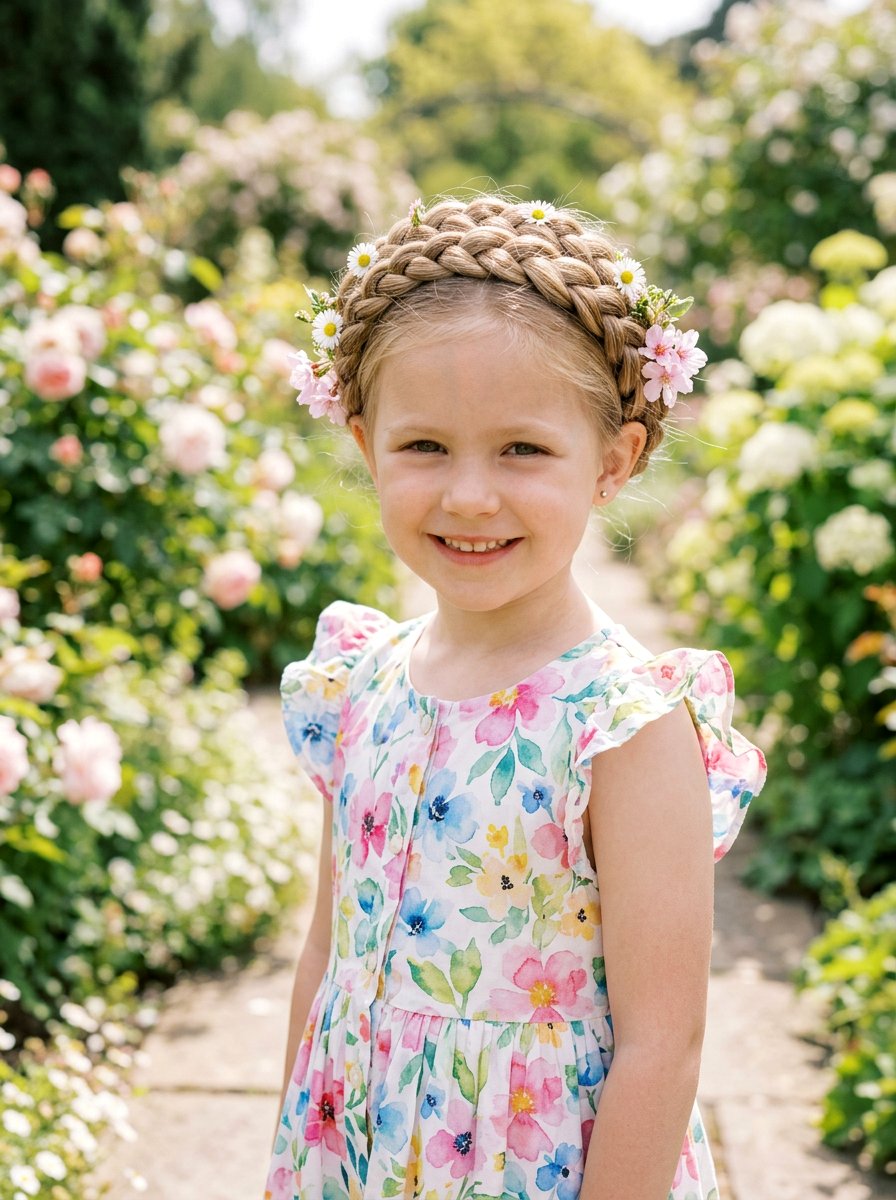 Braided Crown - 20 school hair ideas for girls - 20 school hair ideas for girls