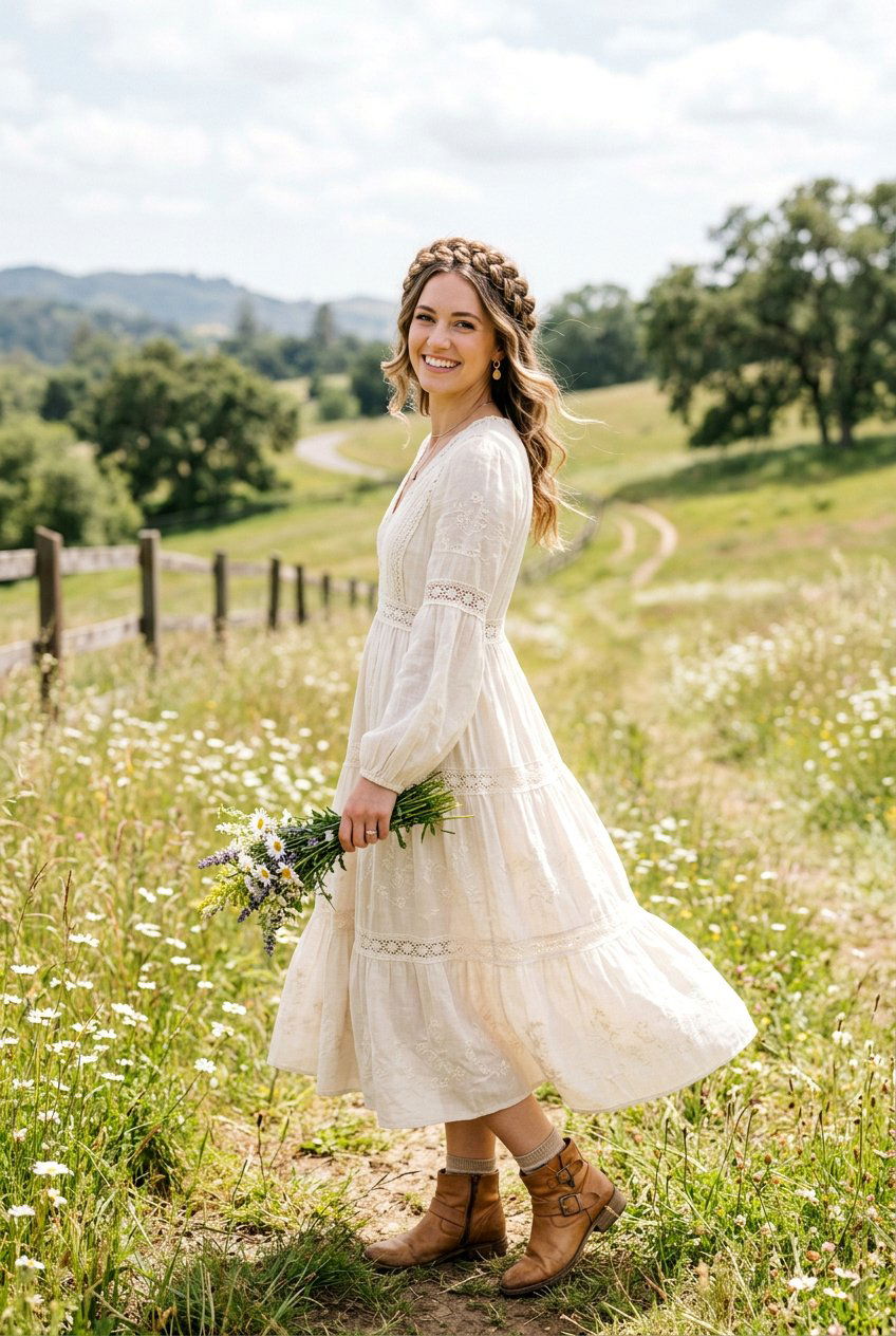 Braided Crown Country Hairstyle - 20 country concert hairstyles - 20 country concert hairstyles