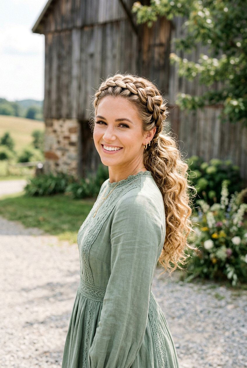Braided Crown Cowgirl Ponytail - 20 cowgirl braid ponytail - 20 cowgirl braid ponytail