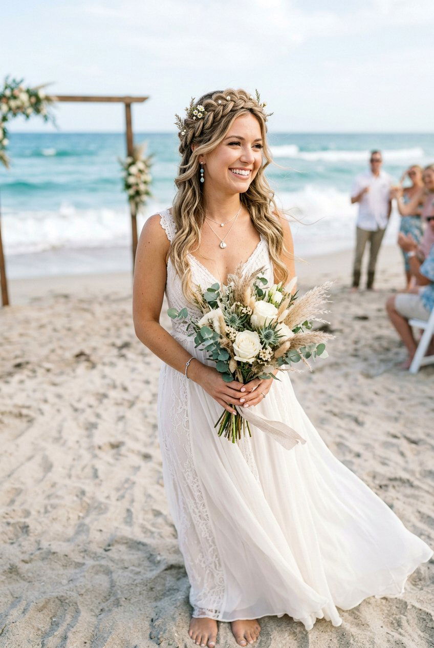 Braided Crown For Beach Wedding Brides - 20 braided crown for brides - 20 braided crown for brides