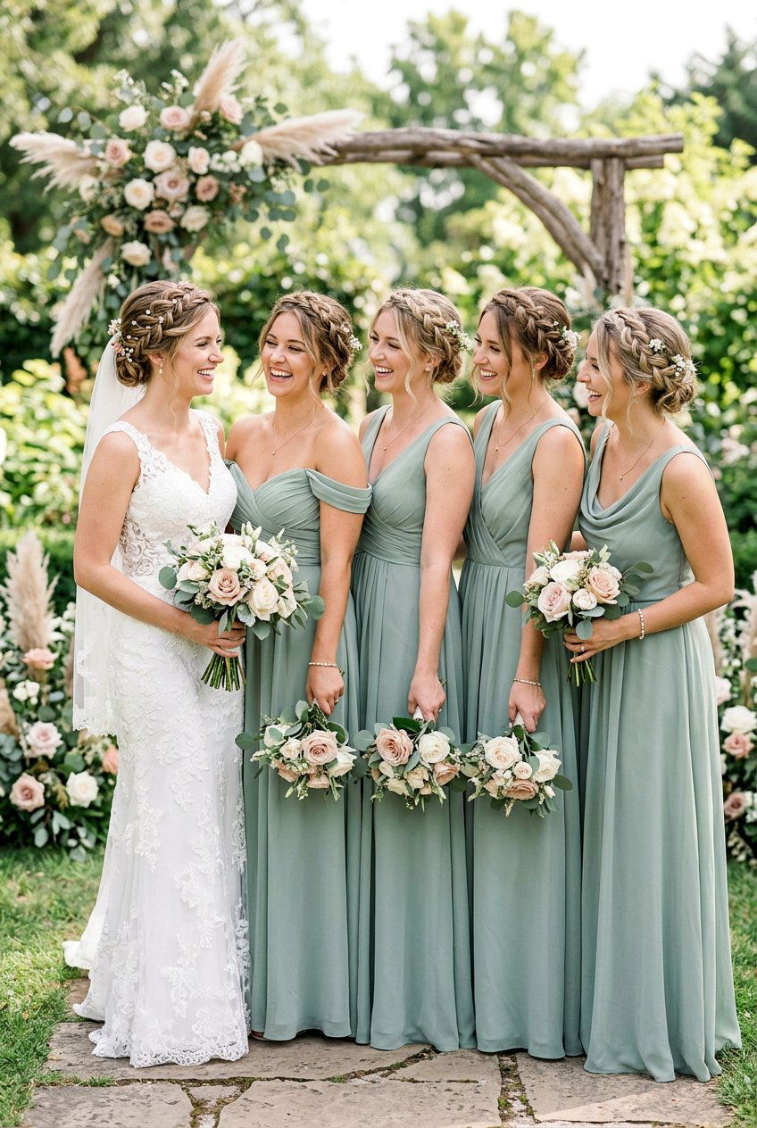 Braided Crown For Bridesmaids Matching The Bride - 20 braided crown for brides - 20 braided crown for brides