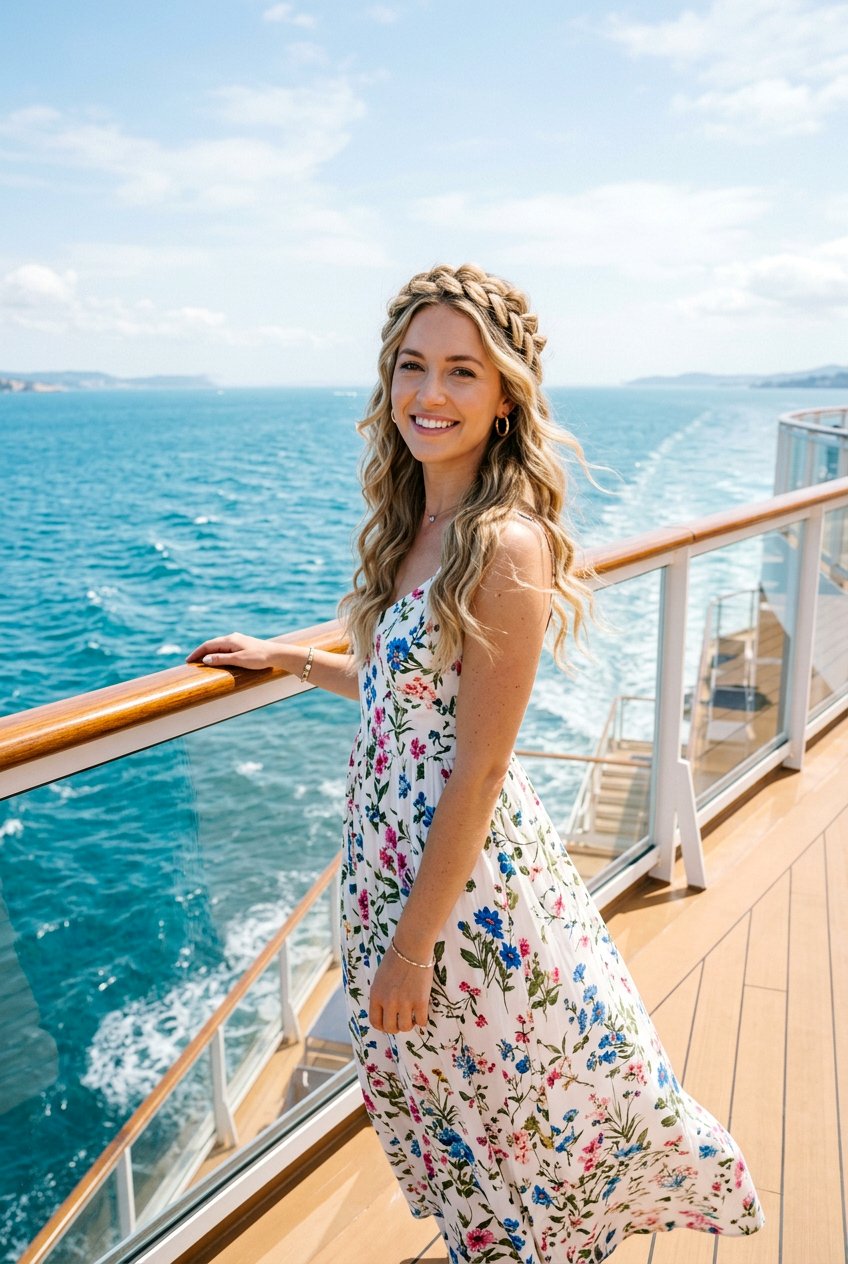 Braided Crown For Cruise - 20 cruise hairstyles for women - 20 cruise hairstyles for women