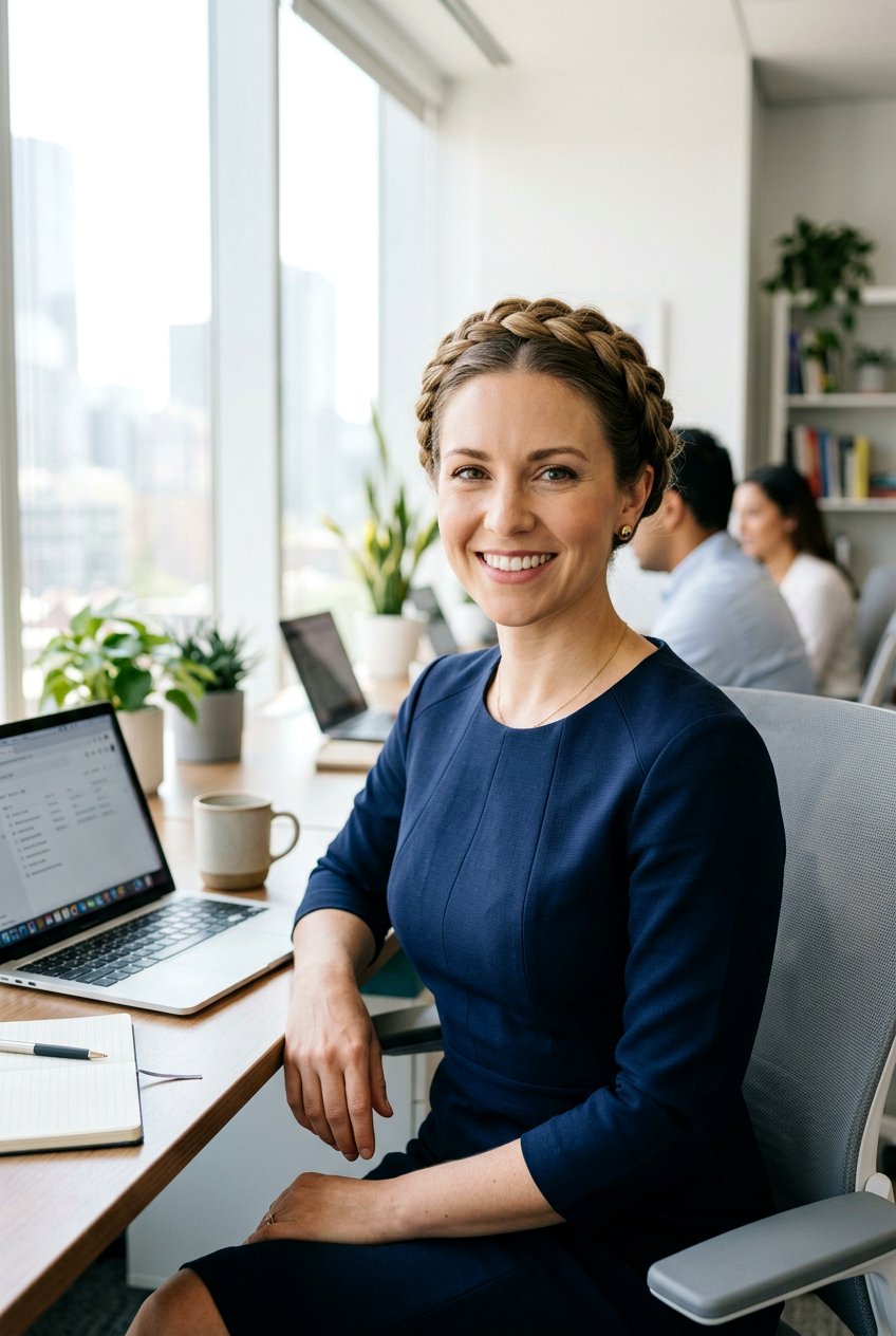 Braided Crown For Office - 20 protective office hairstyles - 20 protective office hairstyles