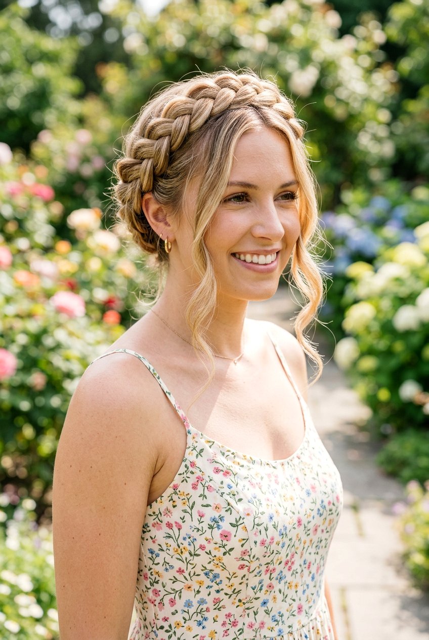 Braided Crown Hairstyle - 20 best beach hairstyle ideas - 20 best beach hairstyle ideas