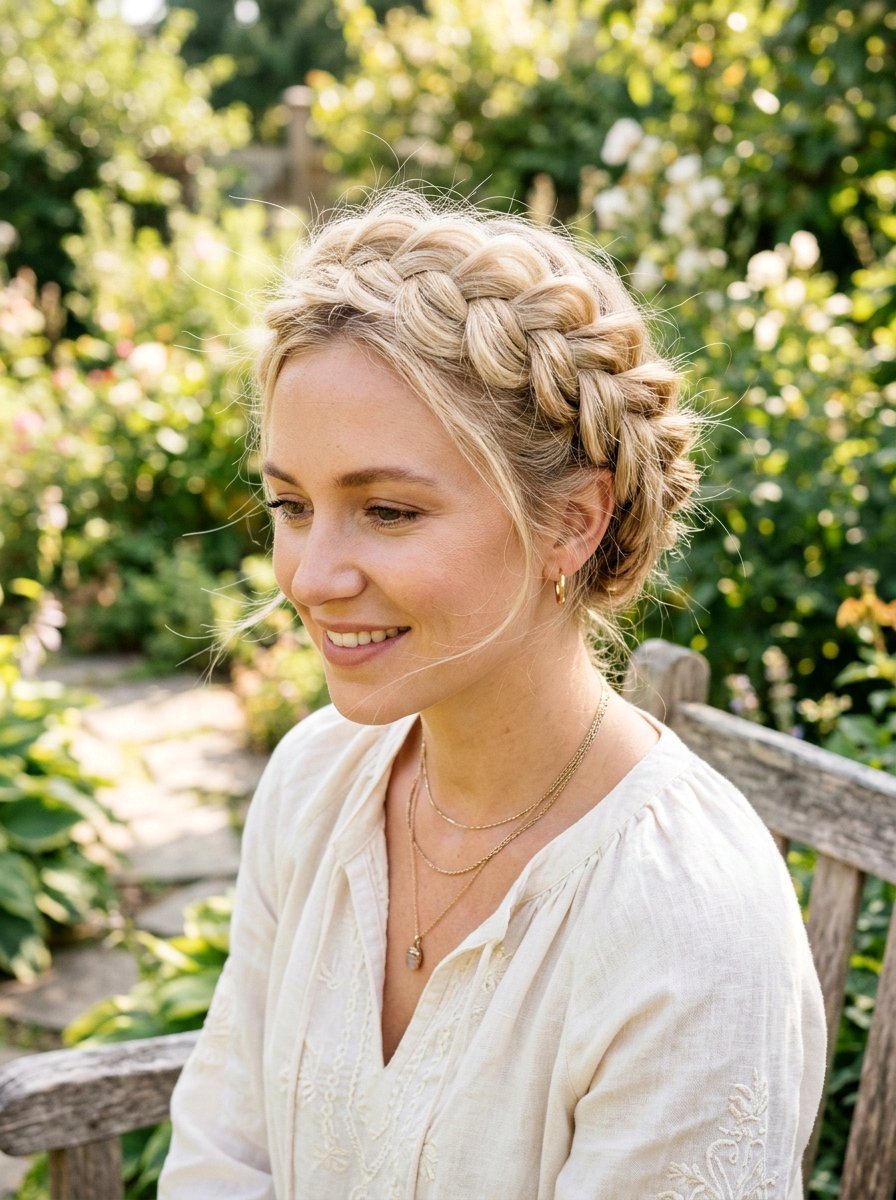 Braided Crown Hairstyle For Fine Hair - 20 quick hairstyle for fine limp hair - 20 quick hairstyle for fine limp hair