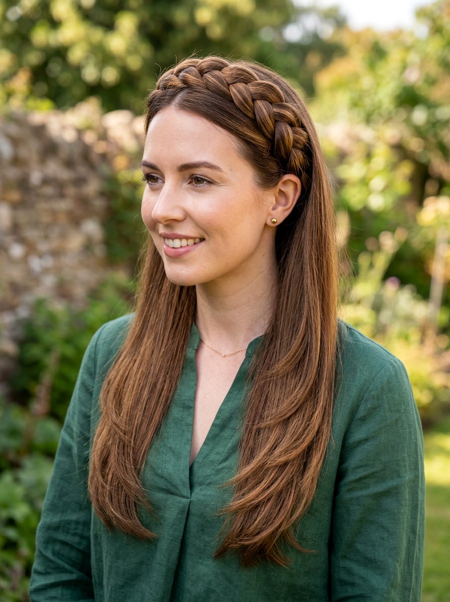 Braided Crown Long Layers Interview - 20 interview hairstyle for long layers - 20 interview hairstyle for long layers