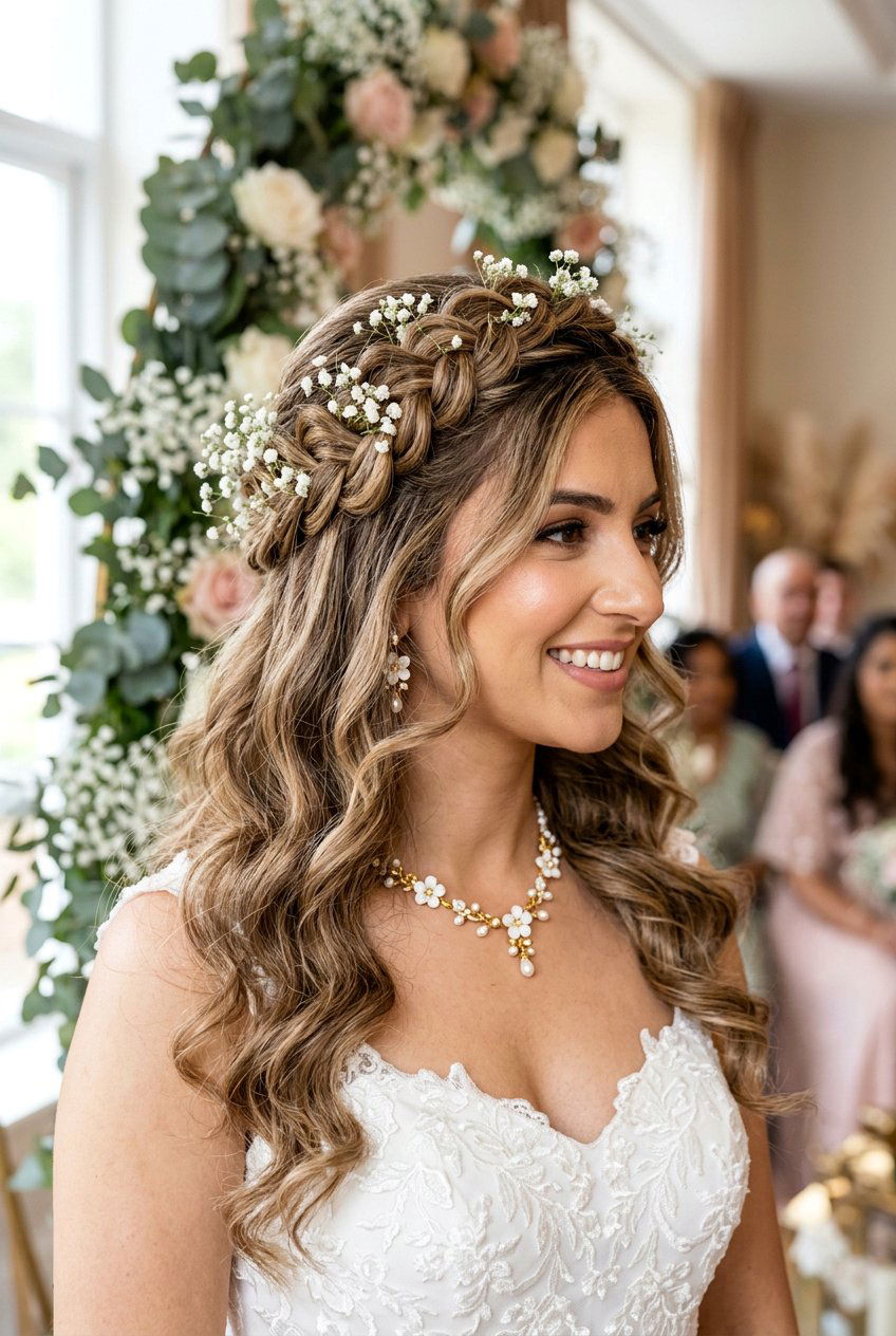 Braided Crown Mayun Hairstyles For Bride - 20 mayun hairstyles for bride - 20 mayun hairstyles for bride