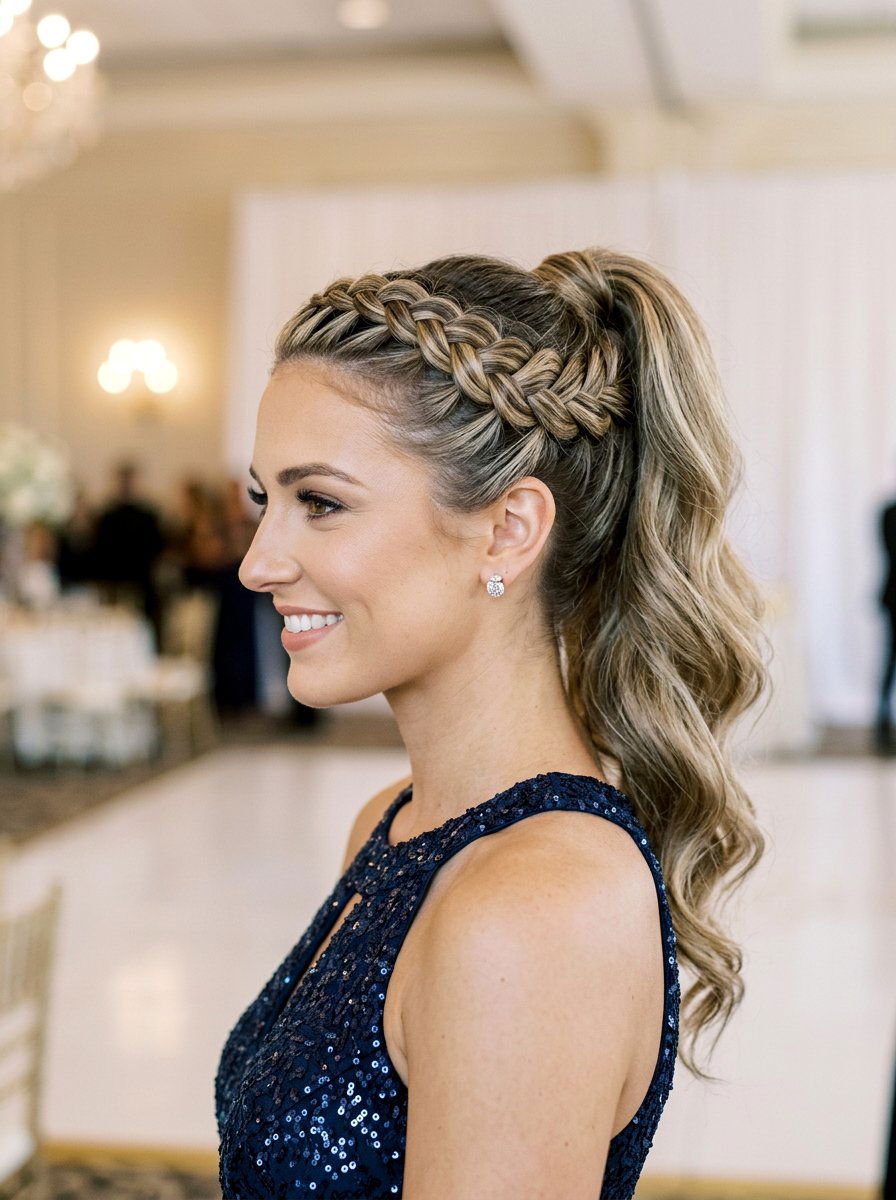 Braided Crown Pageant Ponytail - 20 pageant ponytail hairstyles - 20 pageant ponytail hairstyles