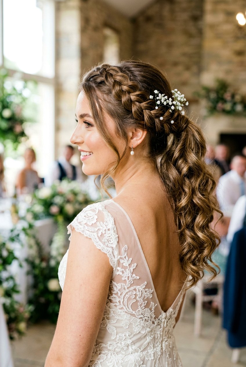 Braided Crown Ponytail Bridesmaid Hair - 20 bridesmaid ponytail with braid - 20 bridesmaid ponytail with braid