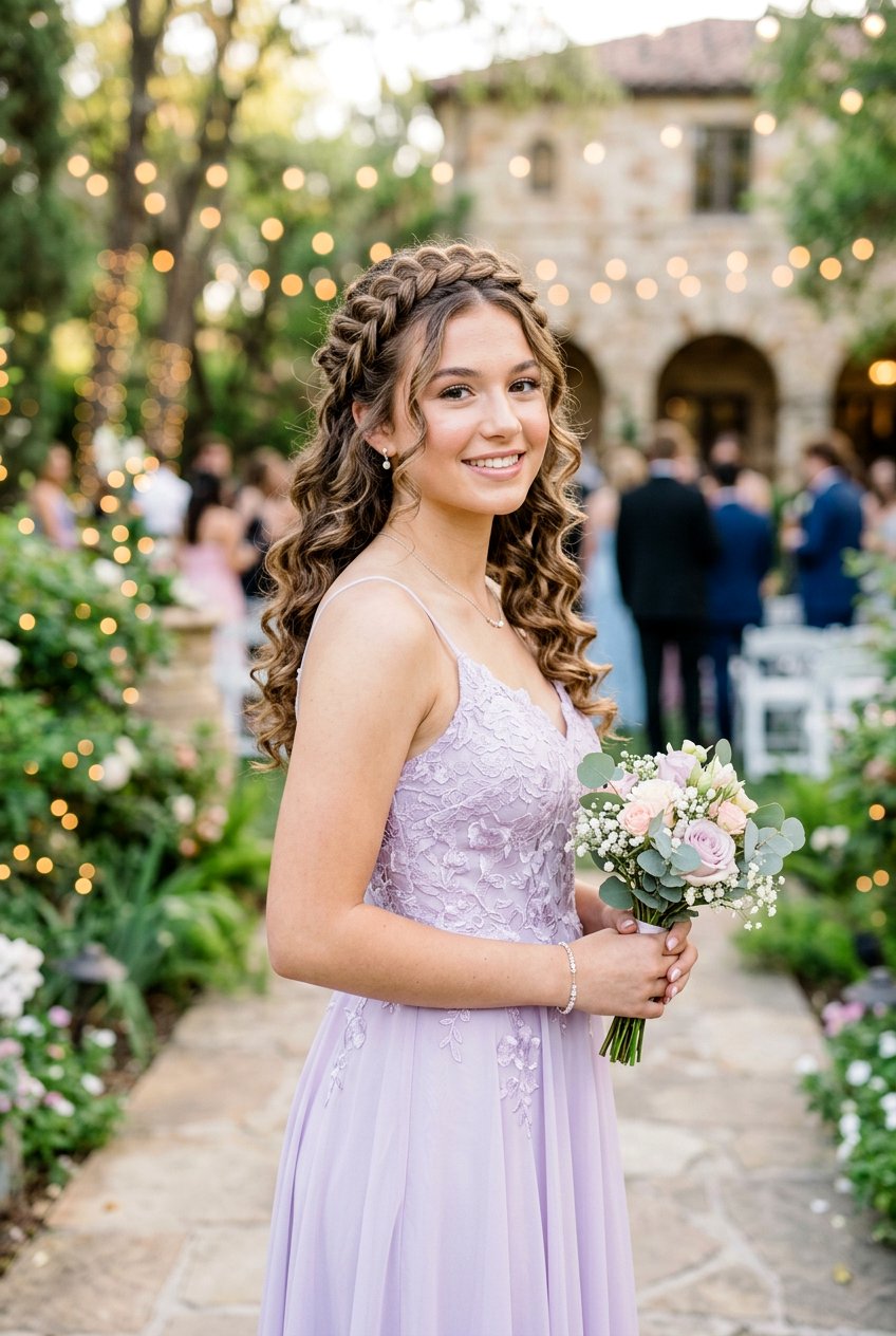 Braided Crown Prom Hair - 20 cute prom hairstyles for teens - 20 cute prom hairstyles for teens