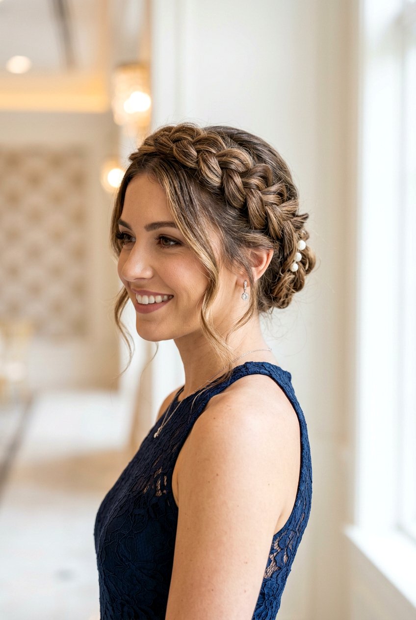 Braided Crown Updo - 20 formal festive updo - 20 formal festive updo