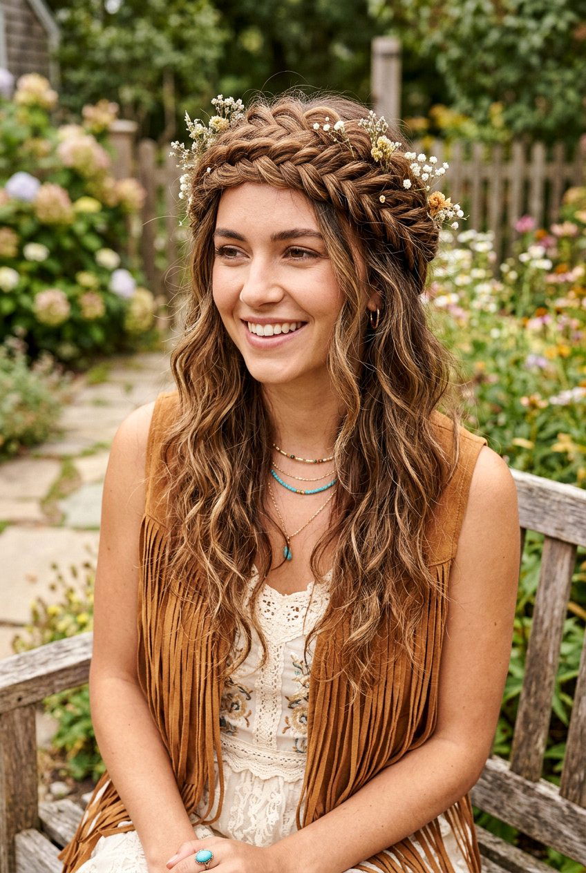 20 Birthday Hairstyle with Braided Crown Ideas to Steal