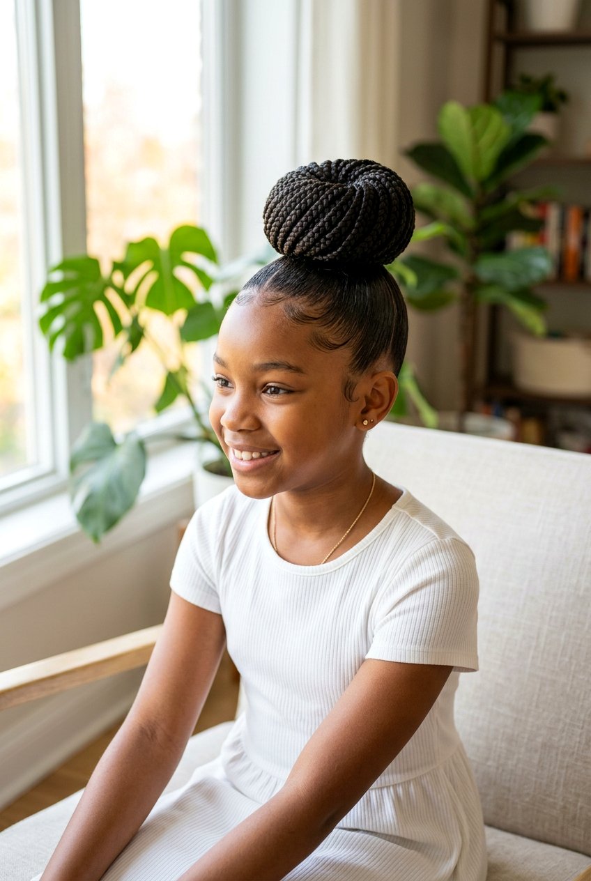 Braided Donut Bun For Black Girls - 20 braided buns for black girls - 20 braided buns for black girls