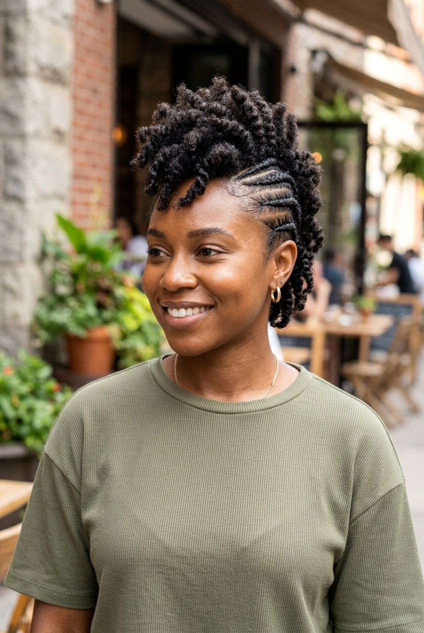 Braided Faux Hawk On Short Natural Hair - 20 braided faux hawk for natural hair - 20 braided faux hawk for natural hair