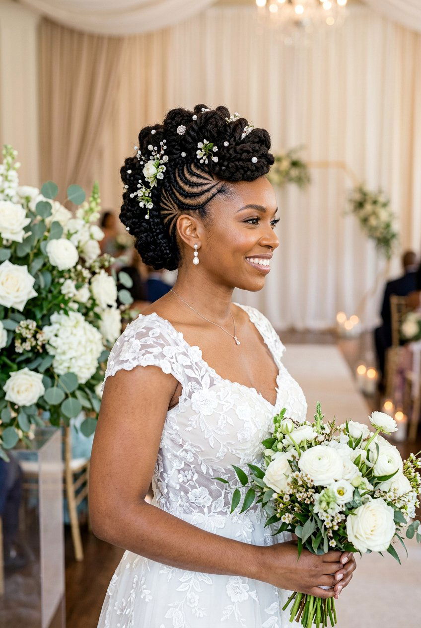 Braided Faux Hawk Wedding Hairstyle For Natural Hair - 20 braided faux hawk for natural hair - 20 braided faux hawk for natural hair