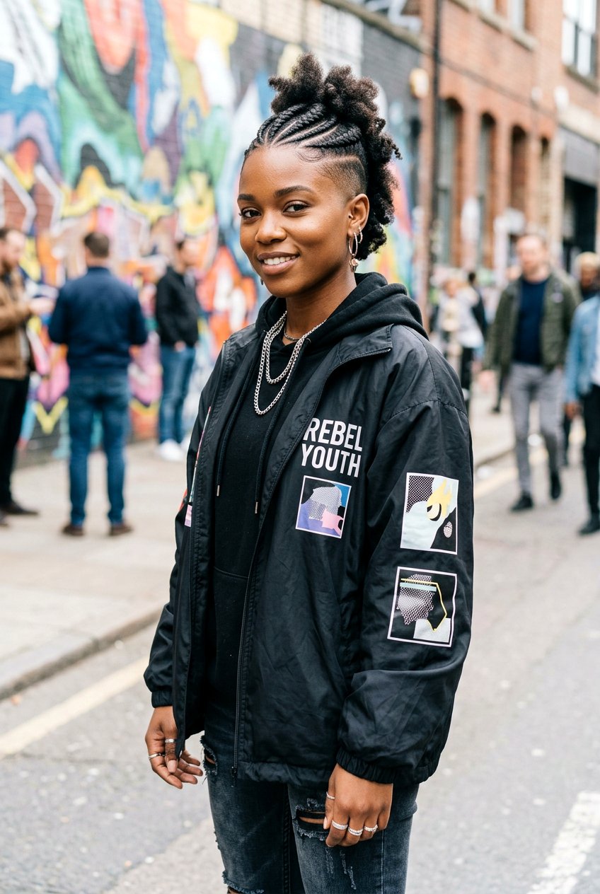 Braided Faux Hawk With Undercut On Natural Hair - 20 braided faux hawk for natural hair - 20 braided faux hawk for natural hair