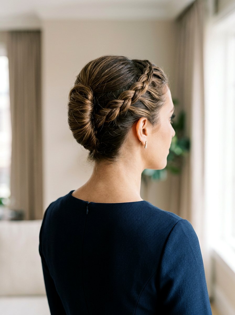 Braided French Twist - 20 work appropriate braid hairstyle - 20 work appropriate braid hairstyle