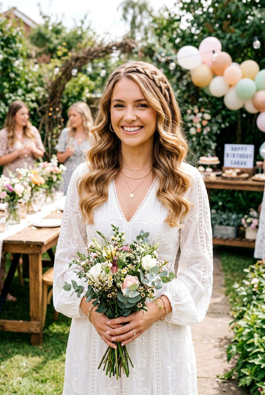 Braided Front Hollywood Waves Birthday - 20 birthday hairstyle with hollywood waves - 20 birthday hairstyle with hollywood waves