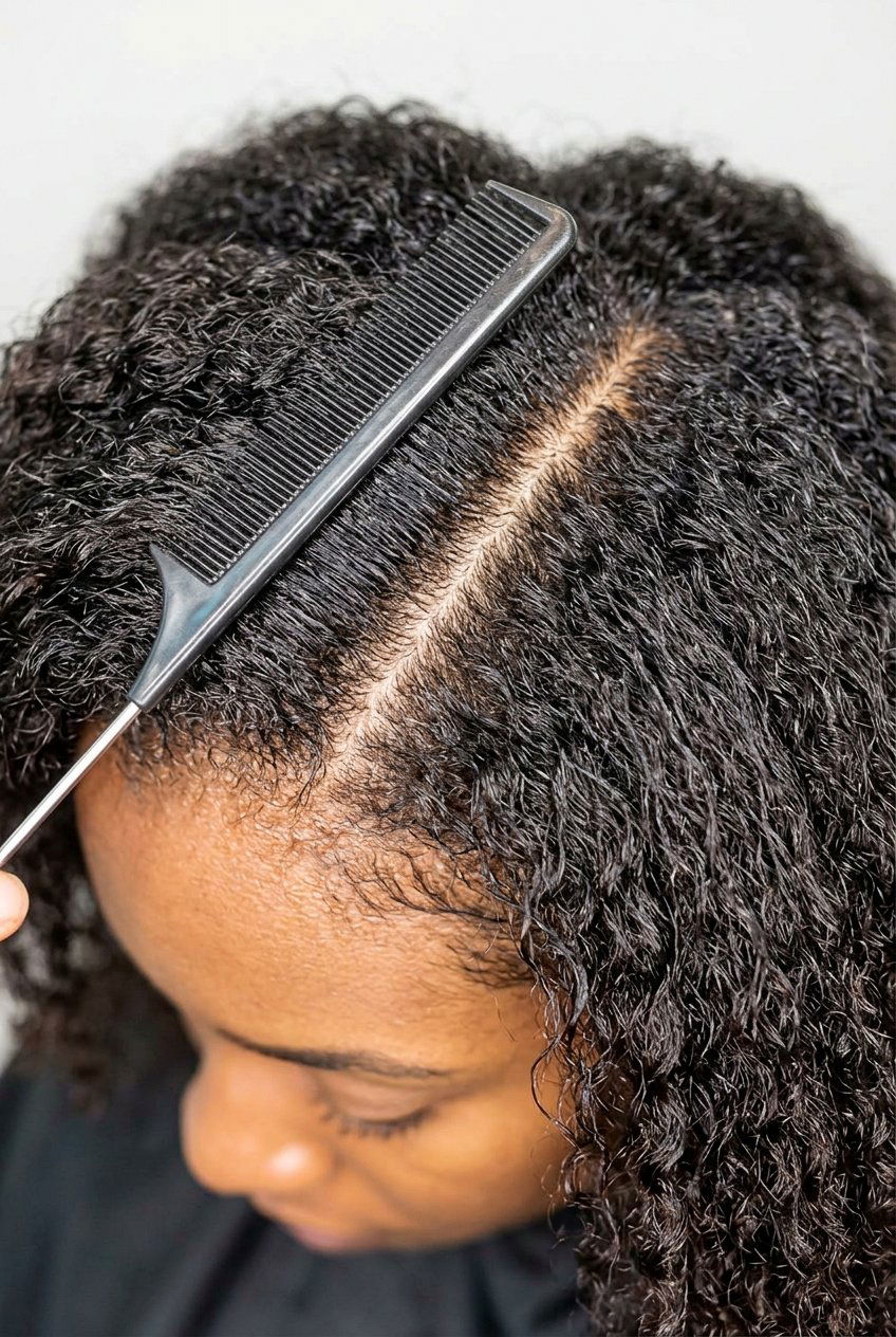 Braided Front Twist Out Combo on Long Natural Hair - 20 twist out on long natural hair - 20 twist out on long natural hair