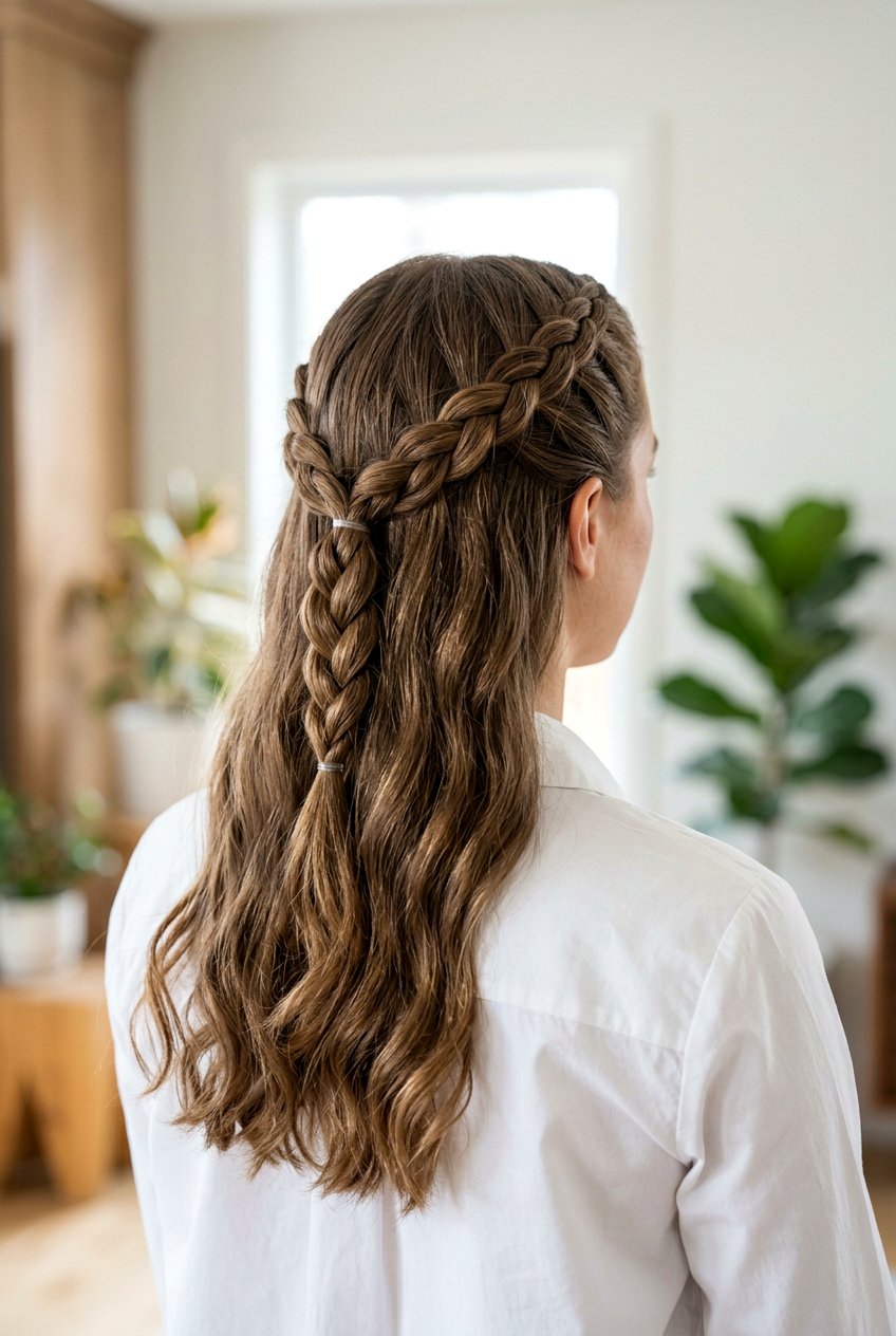 Braided Half Up For Work - 20 elegant work half up hairstyle - 20 elegant work half up hairstyle