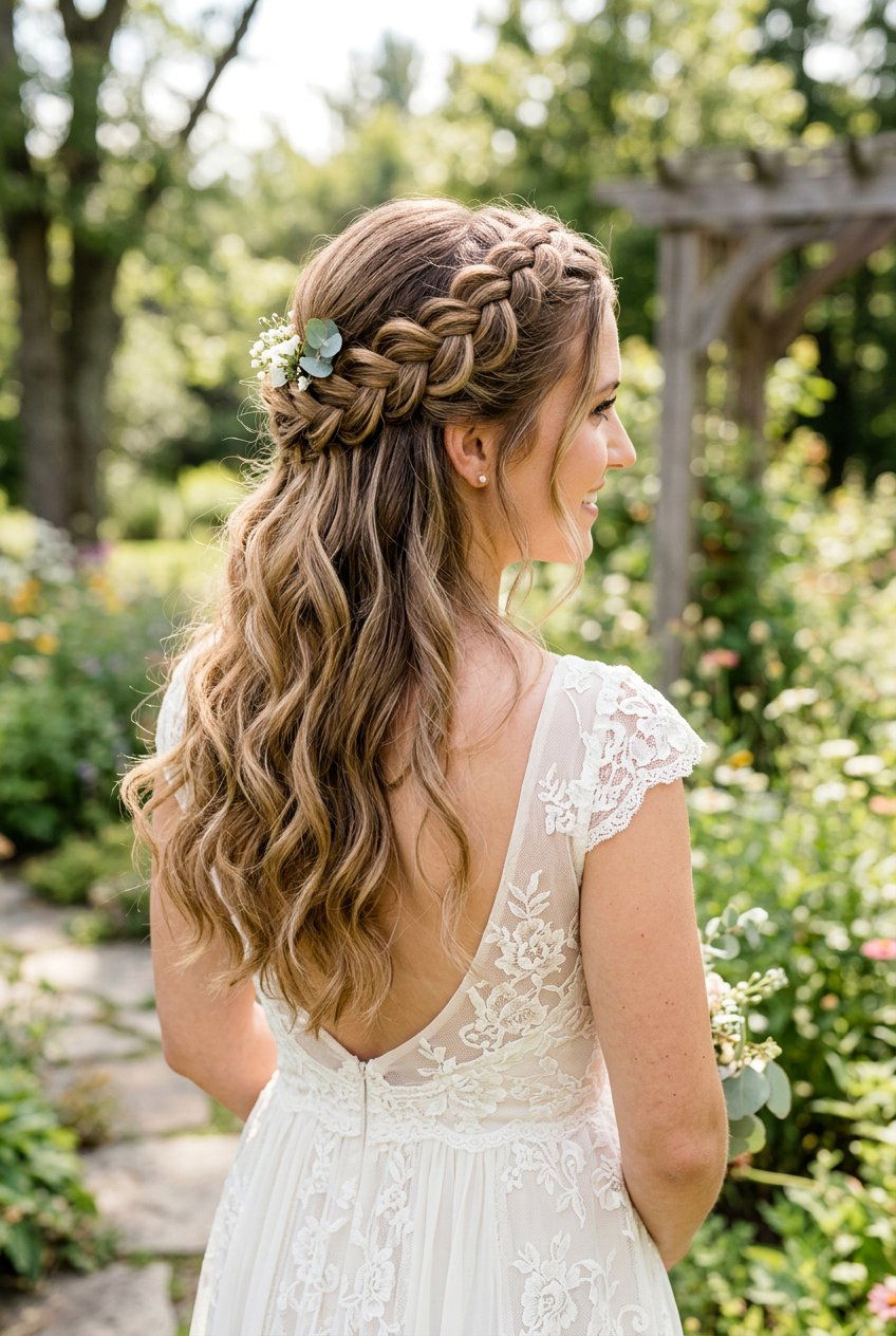 20 Romantic Bridal Hairstyle For Thick Wavy Hair Ideas
