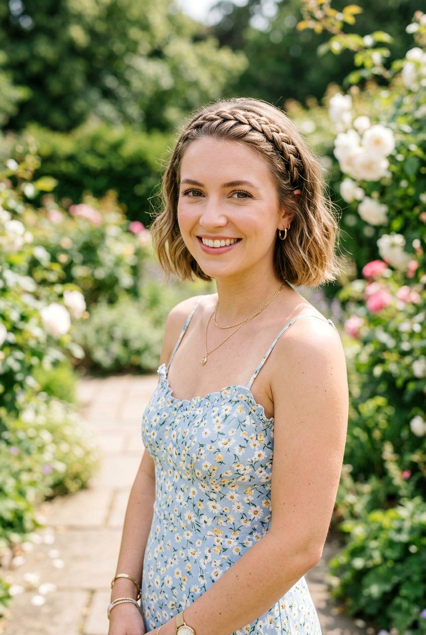 Braided Headband - 20 cottagecore braided hairstyle for women - 20 cottagecore braided hairstyle for women