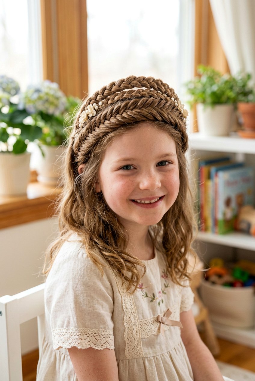 Braided Headband - 20 simple hairstyles for girls - 20 simple hairstyles for girls