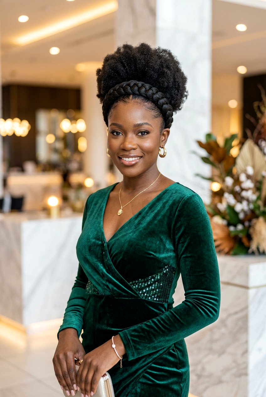 Braided Headband Afro Puff - 20 braided afro puff hairstyle - 20 braided afro puff hairstyle