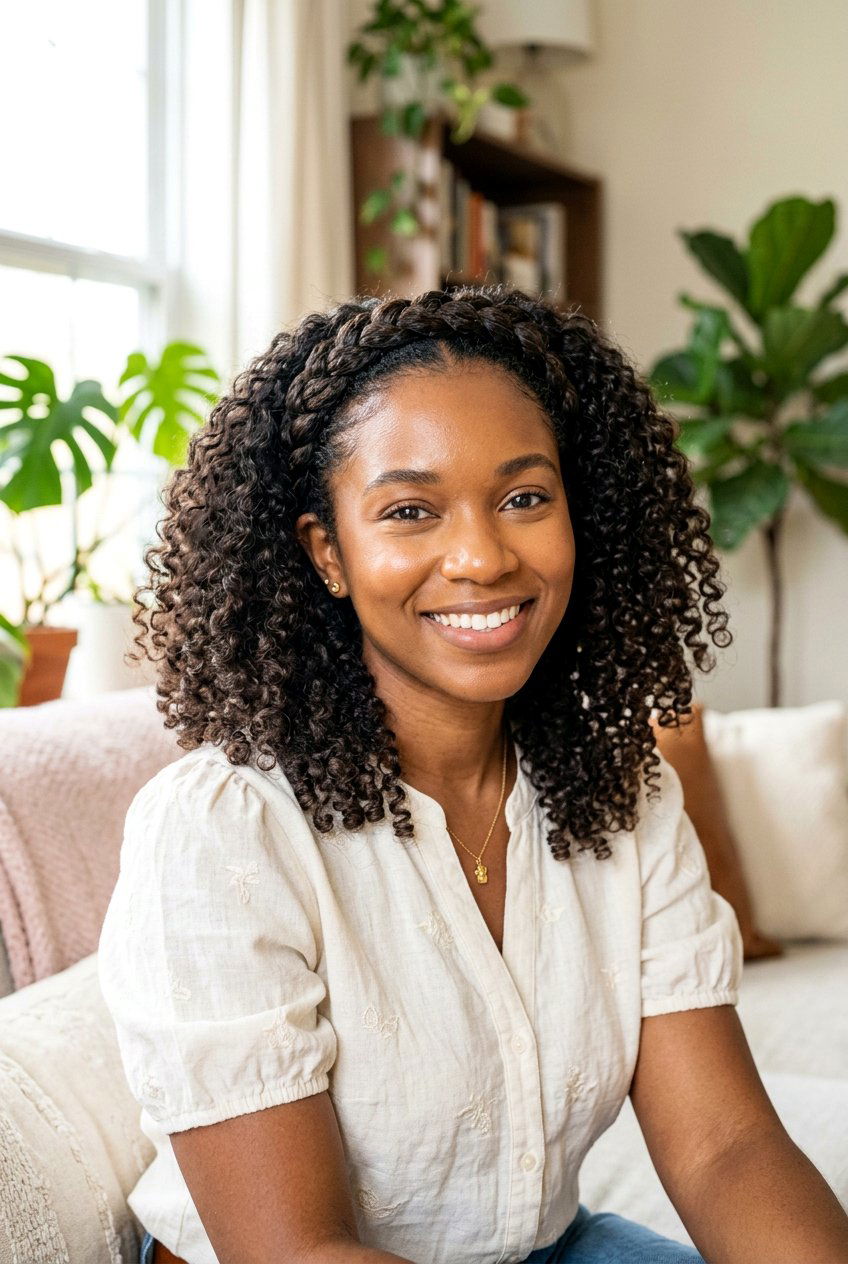 20 Birthday Hairstyle Ideas for Curly Shoulder Length Hair