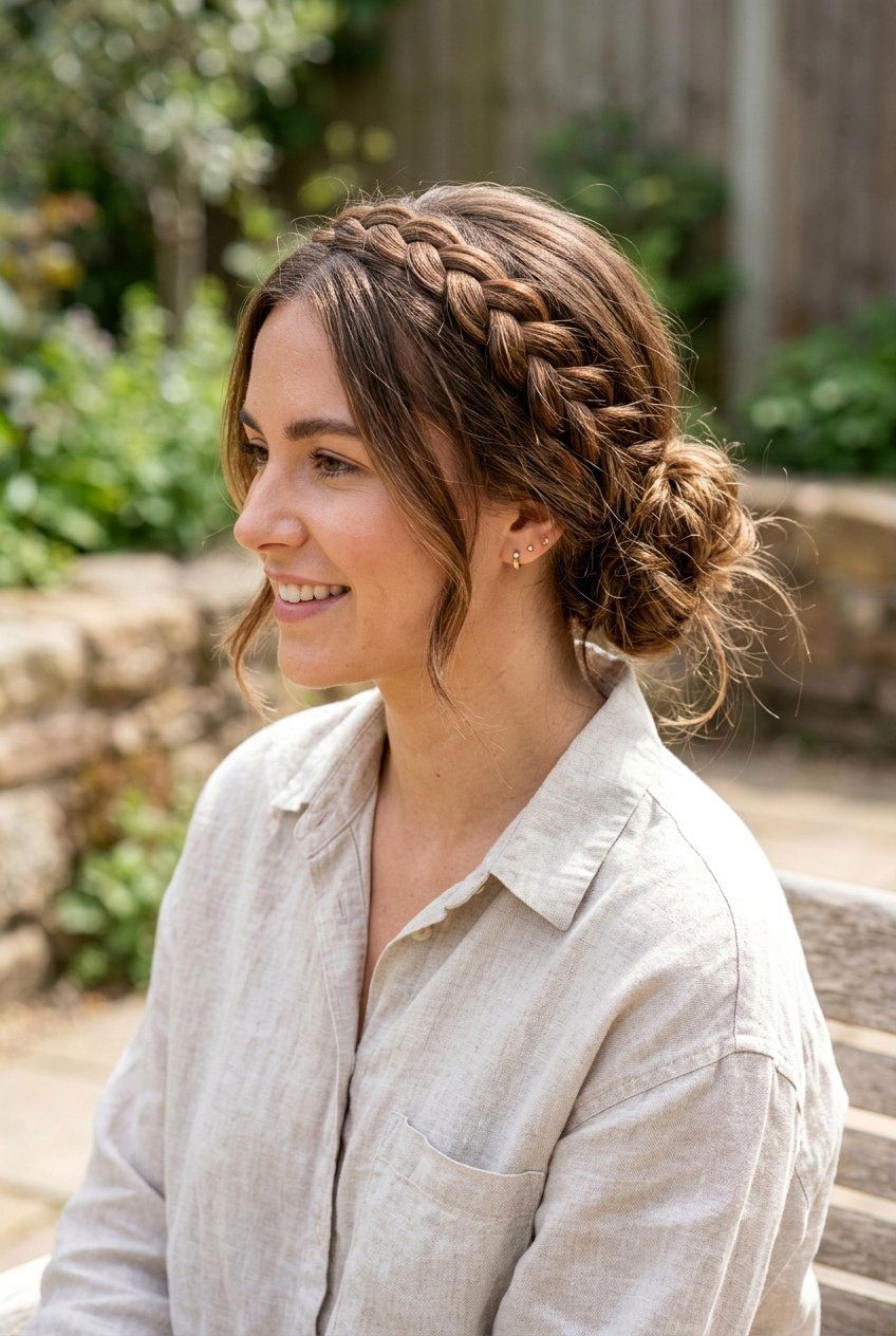 Braided Headband - 20 cottagecore braid crown hairstyle - 20 cottagecore braid crown hairstyle