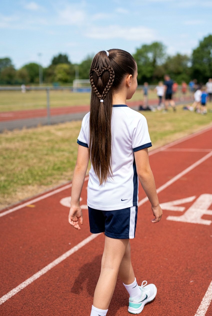 Braided Heart Ponytail For Girls - 20 braided heart hairstyle - 20 braided heart hairstyle