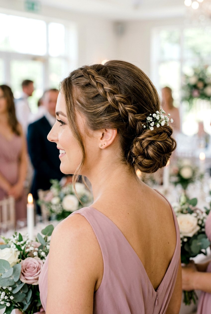 Braided Low Bun Bridesmaid Hair - 20 bridesmaid low bun hairstyle - 20 bridesmaid low bun hairstyle