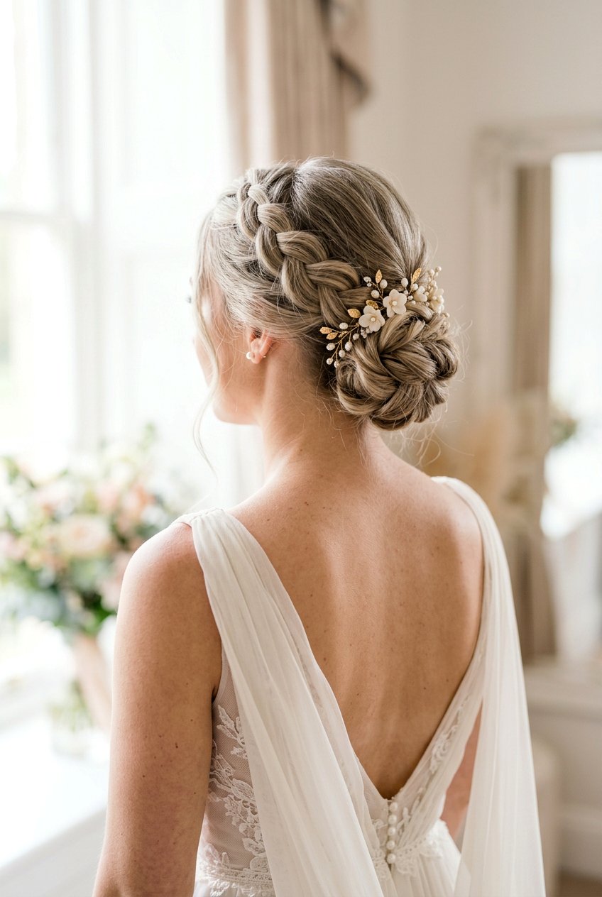 Braided Low Bun For Fine Hair Bride - 20 braided low bun for bride - 20 braided low bun for bride