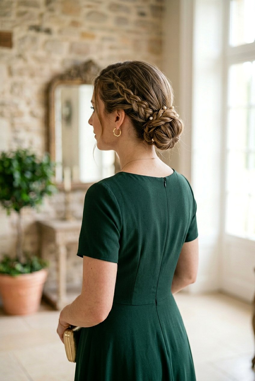 Braided Low Bun For Thin Hair - 20 voluminous updo for thin hair - 20 voluminous updo for thin hair