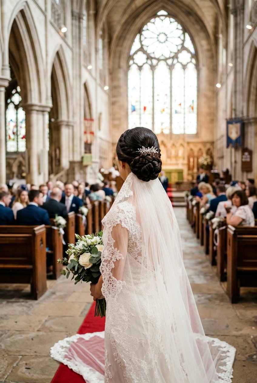 Braided Low Bun For Traditional Ceremony - 20 braided low bun for bride - 20 braided low bun for bride
