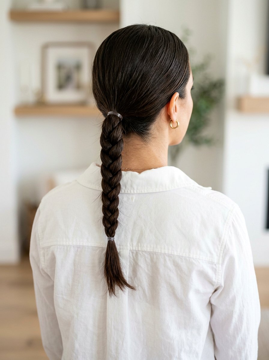 Braided Low Ponytail - 20 office hair ideas for women - 20 office hair ideas for women