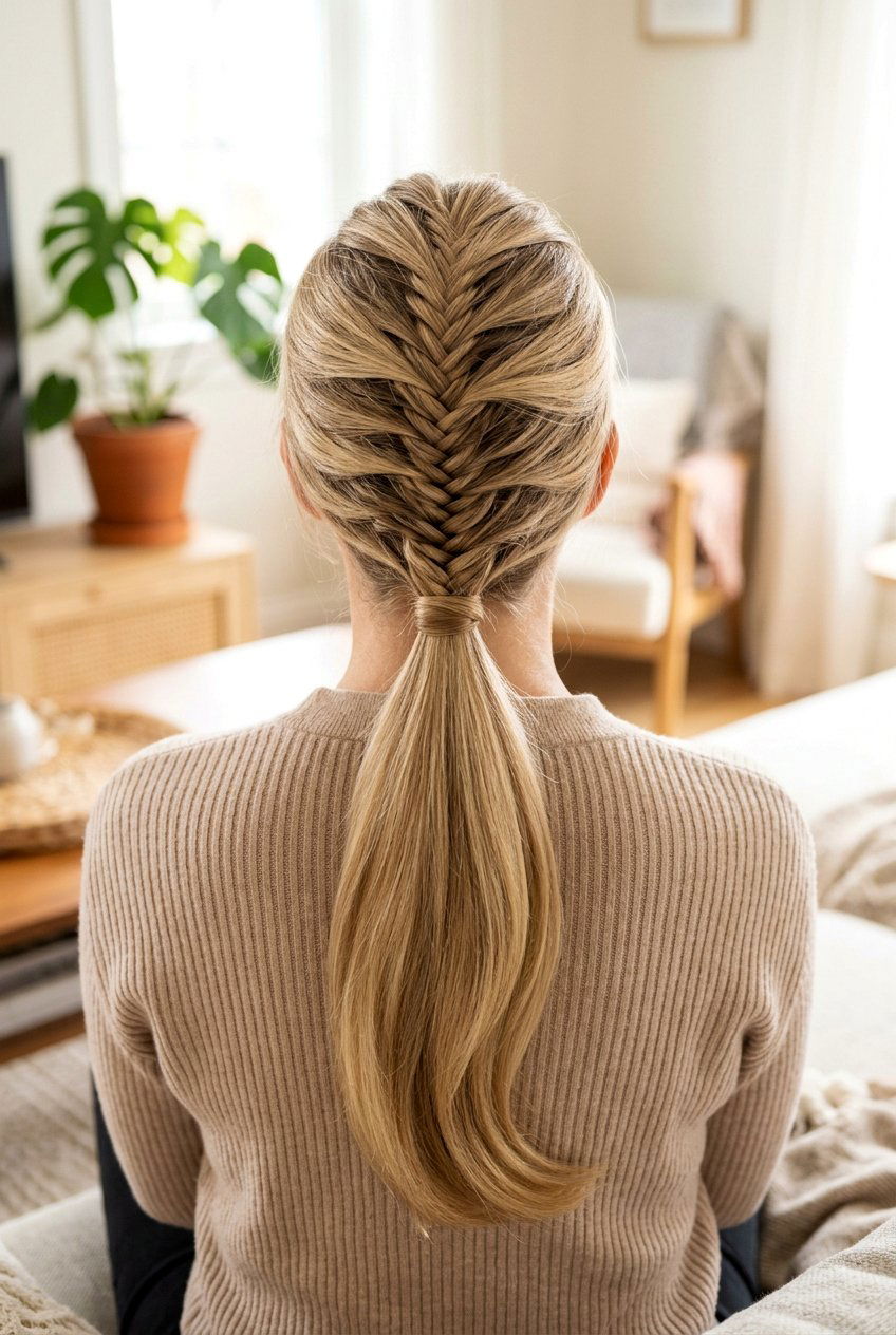 Braided Low Ponytail - 20 classy hairstyles for women - 20 classy hairstyles for women