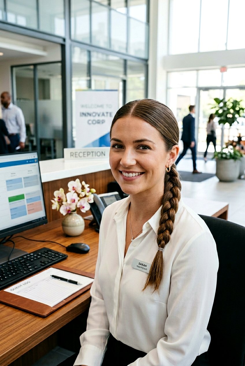 Braided Low Ponytail For Receptionist - 20 receptionist hairstyles for women - 20 receptionist hairstyles for women